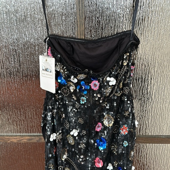 MAC DUGGAL
Black Floral Sequined Strapless Column dress size 8 NWT - Picture 8 of 13